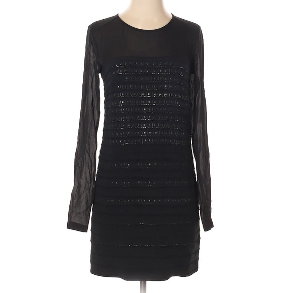Barbara Bui Dresses & Skirts - Barbara Bui Black Beaded Shift Dress